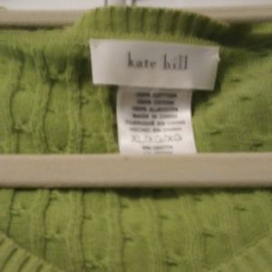 Kate Hill 100% Cotton Cable Knit Cardigan